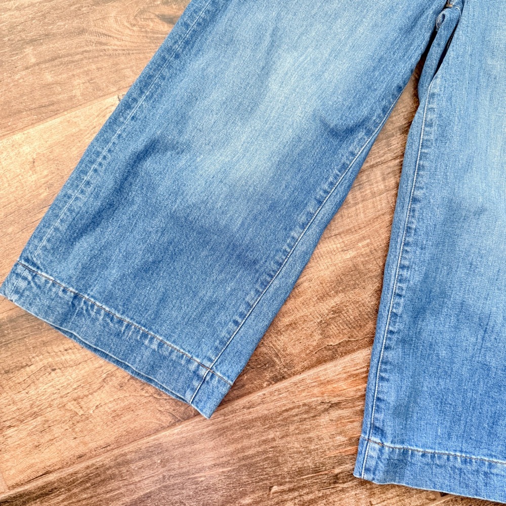 Madewell Women's Wide-Leg Crop Denim Jeans, Birdie Wash, 29 - Picture 8 of 12